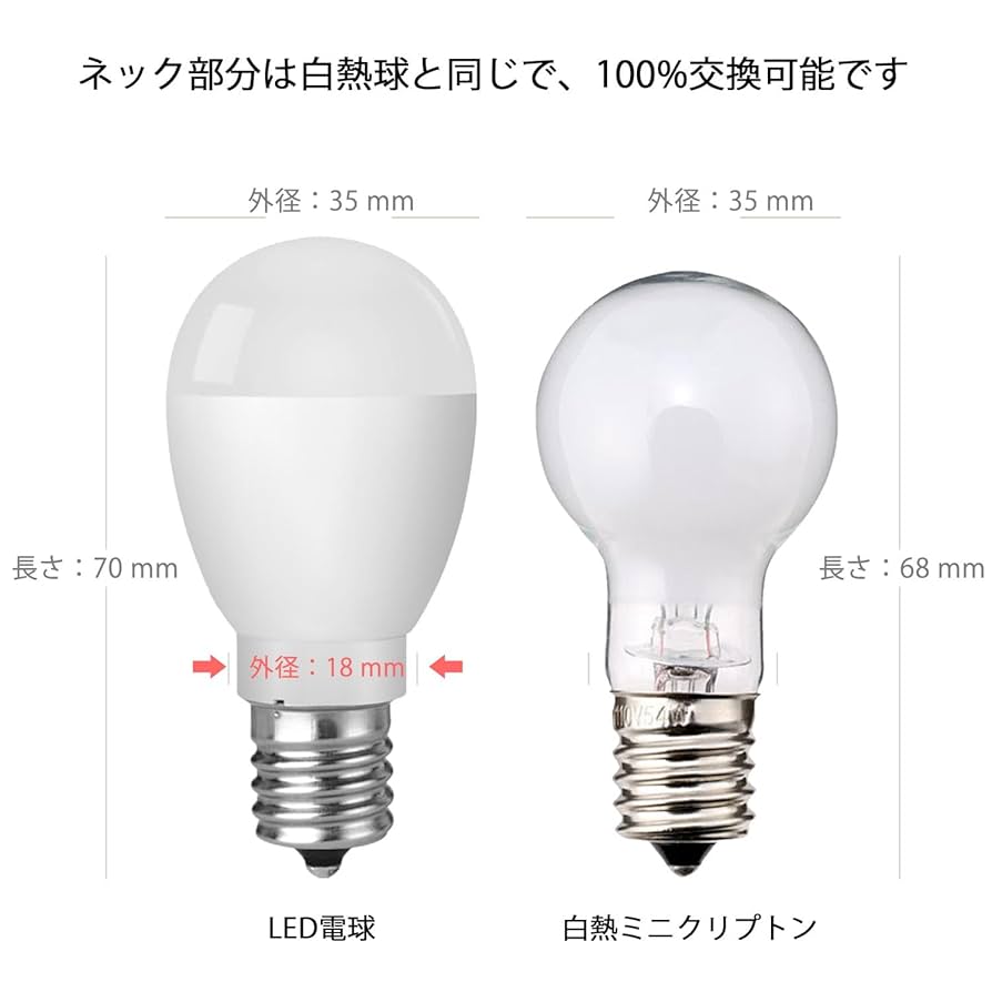 LEDミニクリプトン型MIC01-5W E17 Amazon | ミニクリプトン形 LED電球
